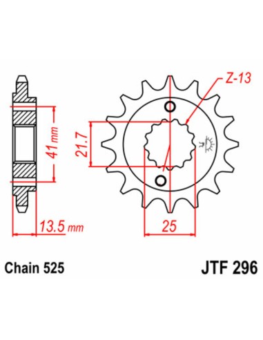 JT SPROCKETS Steel Standard Front...
