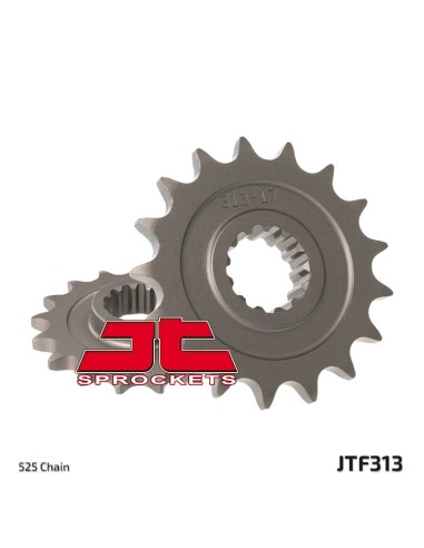 JT SPROCKETS Pinion față standard din oțel 313 - 525