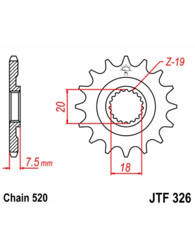 JT SPROCKETS Steel Standard Front... JT SPROCKETS Steel Standard Front...