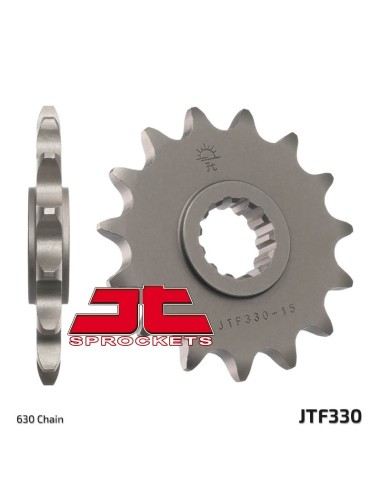 JT SPROCKETS Pinion față standard din oțel 330 - 630