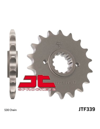 JT SPROCKETS Pinion față standard din oțel 339 - 530