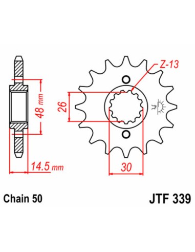 JT SPROCKETS Steel Standard Front... JT SPROCKETS Steel Standard Front...