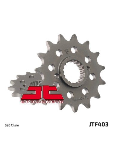JT SPROCKETS Pinion față standard din oțel 403 - 520