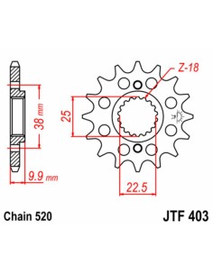JT SPROCKETS Pinion față... 2