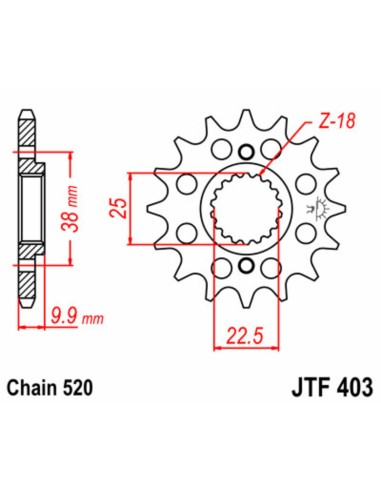 JT SPROCKETS Steel Standard Front... JT SPROCKETS Steel Standard Front...
