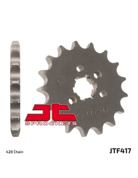 JT SPROCKETS Steel Standard Front Sprocket 417 - 428