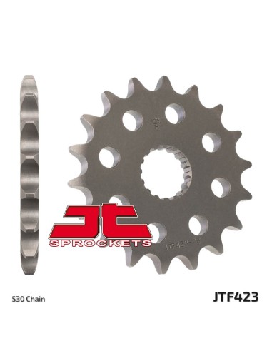 JT SPROCKETS Pinion față standard din oțel 423 - 530