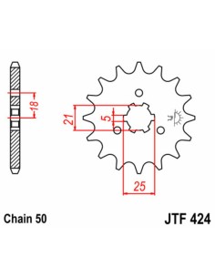 JT SPROCKETS Pinion față... 2
