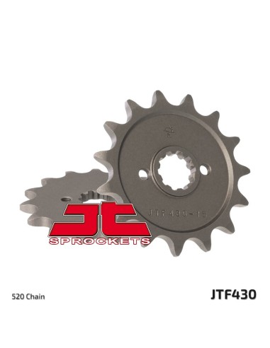 JT SPROCKETS Pinion față standard din oțel 430 - 520