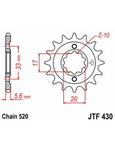 JT SPROCKETS Pinion față... 2