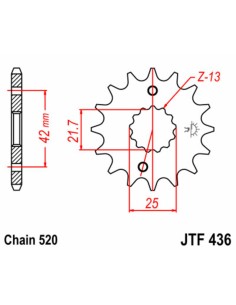 JT SPROCKETS Pinion față... 2