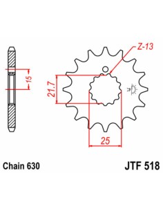 JT SPROCKETS Pinion față... 2