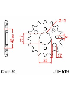JT SPROCKETS Pinion față... 2