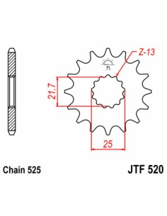 JT SPROCKETS Pinion față... 2