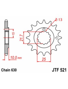 JT SPROCKETS Pinion față... 2
