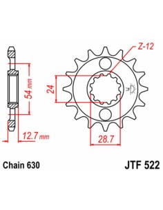 JT SPROCKETS Pinion față... 2