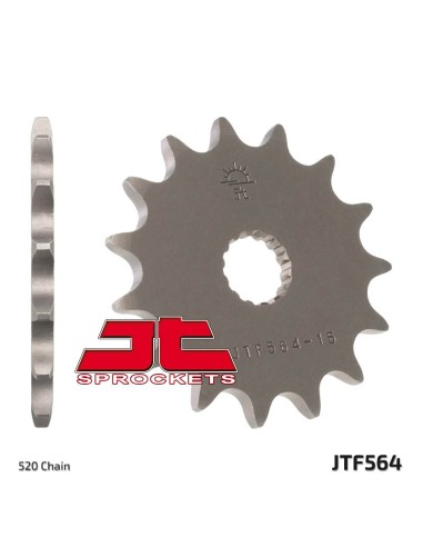 JT SPROCKETS Pinion față standard din oțel 564 - 520