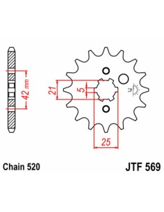 JT SPROCKETS Pinion față... 2