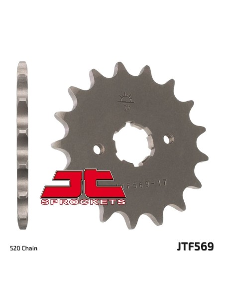 JT SPROCKETS Steel Standard Front Sprocket 569 - 520