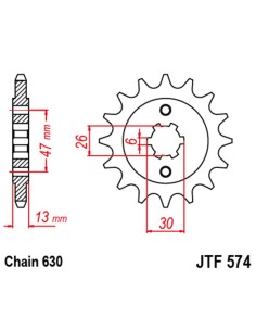 JT SPROCKETS Pinion față... 2