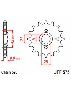 JT SPROCKETS Pinion față... 2