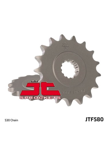 JT SPROCKETS Pinion față standard din oțel 580 - 530