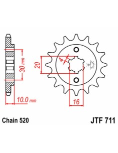 JT SPROCKETS Pinion față... 2