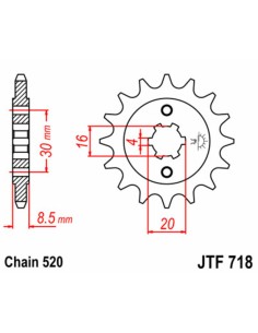 JT SPROCKETS Pinion față... 2
