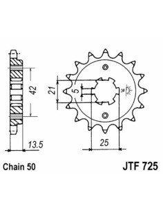 JT SPROCKETS Pinion față... 2