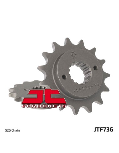 JT SPROCKETS Steel Standard Front Sprocket 736 - 520