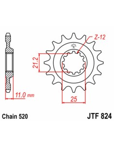 JT SPROCKETS Pinion față... 2