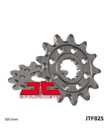 JT SPROCKETS Pinion din oțel cu autocurățare față 825 - 520