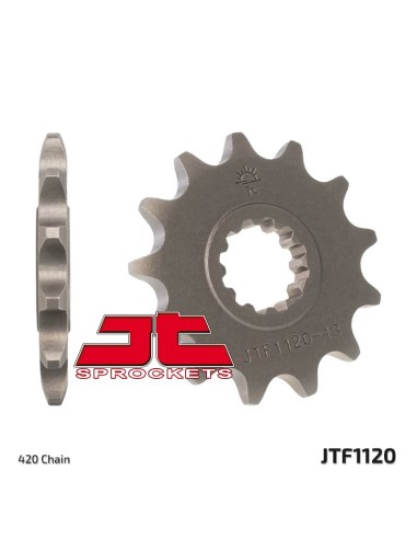 JT SPROCKETS Pinion față standard din oțel 1120 - 420