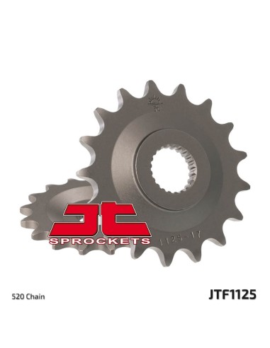 JT SPROCKETS Pinion față standard din oțel 1125 - 520