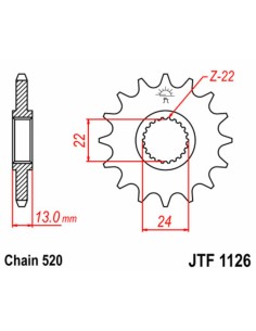 JT SPROCKETS Pinion față... 2