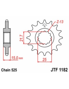 JT SPROCKETS Pinion față... 2