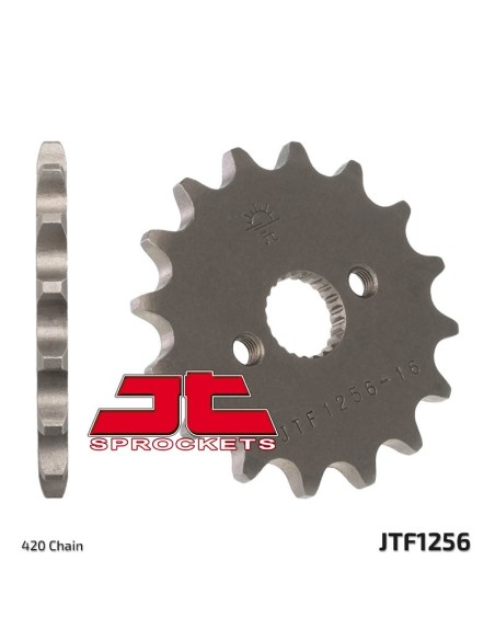 JT SPROCKETS Pinion față standard din oțel 1256 - 420