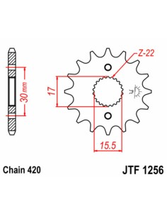 JT SPROCKETS Pinion față... 2