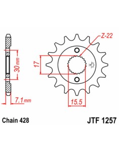 JT SPROCKETS Pinion față... 2