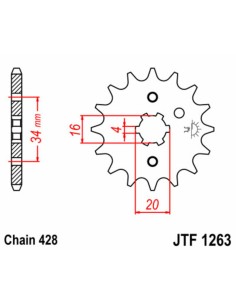 JT SPROCKETS Pinion față... 2