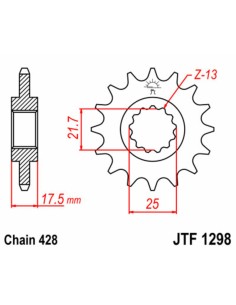 JT SPROCKETS Pinion față...