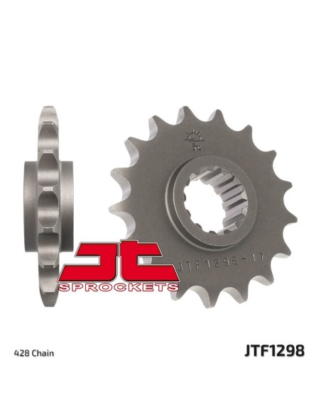 JT SPROCKETS Pinion față standard din oțel 1298 - 520
