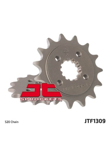 JT SPROCKETS Pinion față standard din oțel 1309 - 520