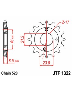JT SPROCKETS Pinion față... 2