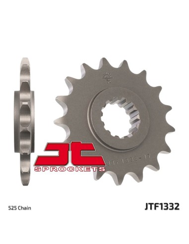 JT SPROCKETS Pinion față standard din oțel 1332 - 525