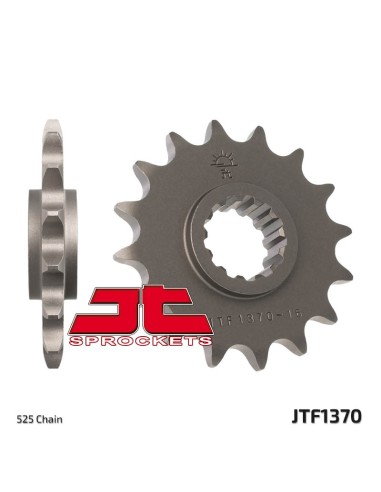 JT SPROCKETS Pinion față standard din oțel 1370 - 525