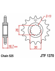 JT SPROCKETS Pinion față... 2