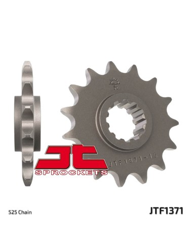 JT SPROCKETS Pinion față standard din oțel 1371 - 525