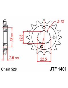 JT SPROCKETS Pinion față... 2