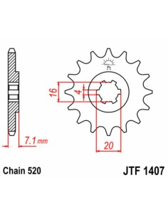 JT SPROCKETS Pinion față... 2